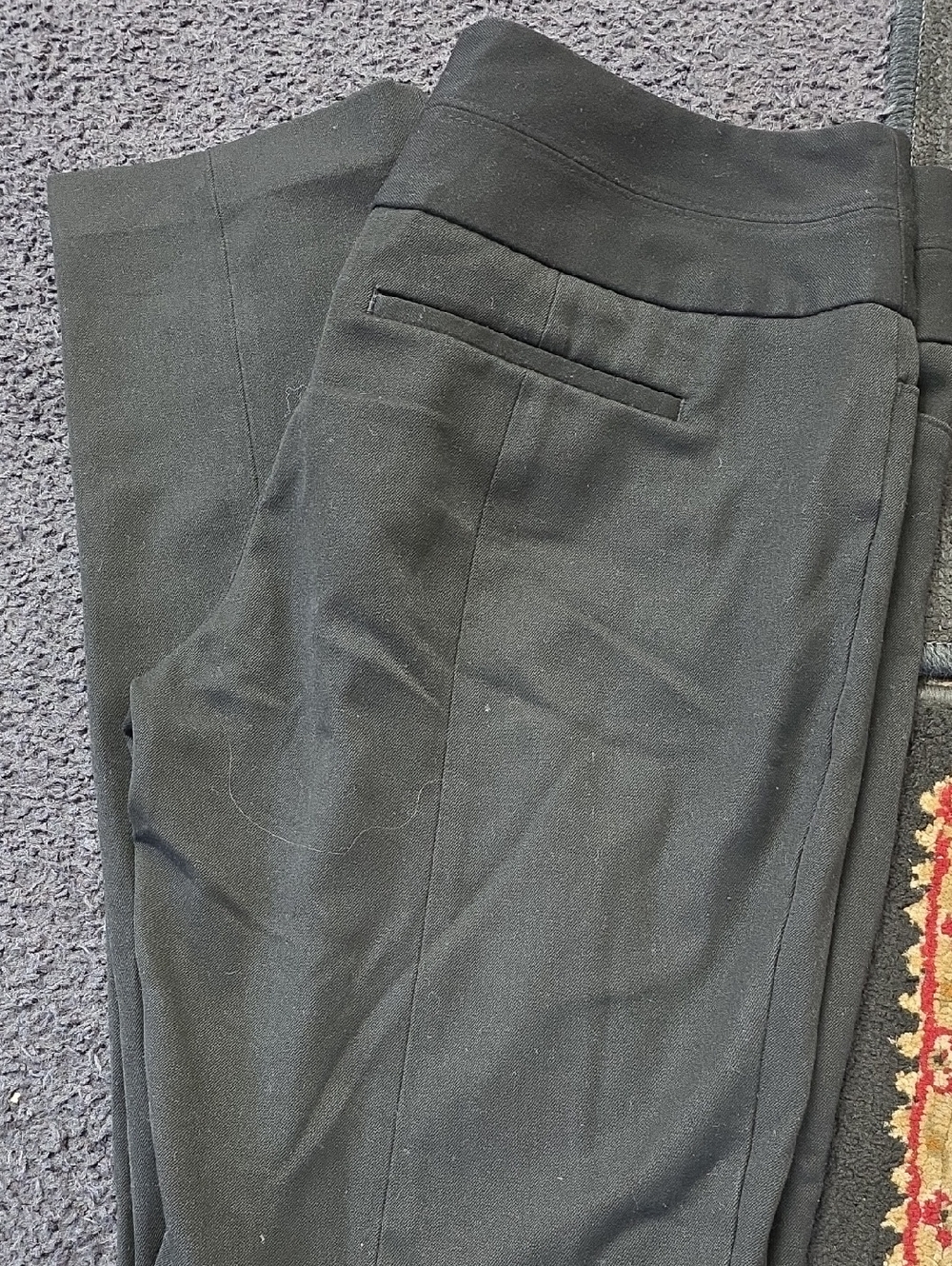 New 4R 30x30 Black Dress Pants Express Editor Stretch Flat Front 4 Pkt Pleated C